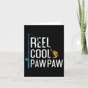Tarjeta Carrete de Pesca Regalo Cool Pawpaw Día del Padre 