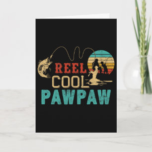 Tarjeta Carrete de Pesca Regalo Cool Pawpaw Día del Padre