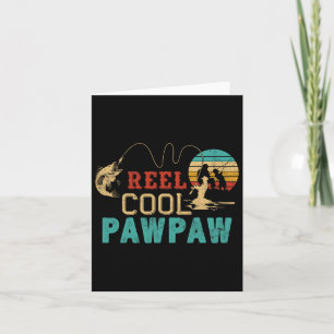 Tarjeta Carrete de Pesca Regalo Cool Pawpaw Día del Padre 