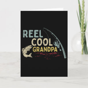 Tarjeta Carrete de Pescar Abuelo Genial Abuelo Divertido P