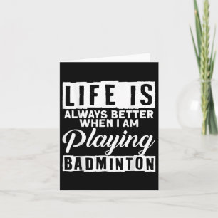 Tarjeta Carretera Badminton Sport Badminton Player Rac