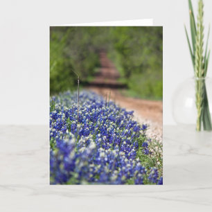 Tarjeta Carretera nacional en notecard de la primavera