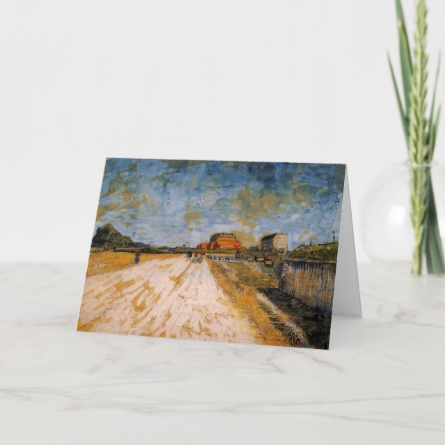 Tarjeta Carretera Van Gogh al lado de las Ramparts de Parí (Anverso)