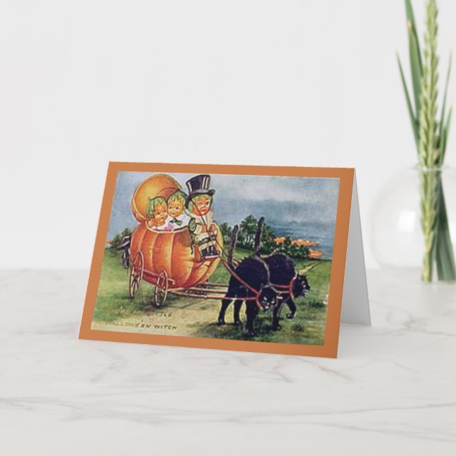 Tarjeta Carrito de calabaza (Anverso)