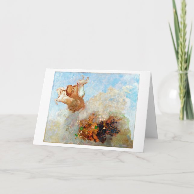 Tarjeta Carro de Apolo, Redon (Anverso)