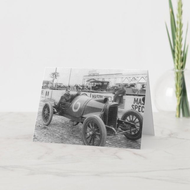 Tarjeta Carro de carreras de 1913 (Anverso)