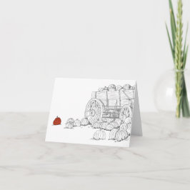 Tarjeta Carro de parche de calabaza