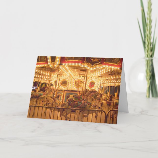Tarjeta Carrusel de noche (Anverso)