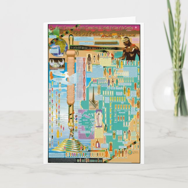 Tarjeta Carta bíblica de la genealogía (Anverso)