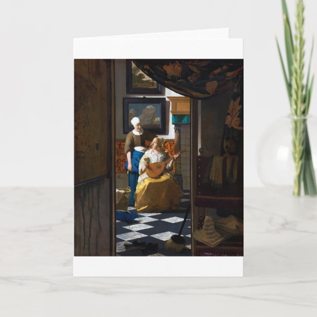 Tarjeta Carta de amor, Johannes Vermeer (Anverso)