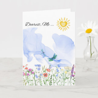 Tarjeta Carta de amor para mí o para alguien que necesita 