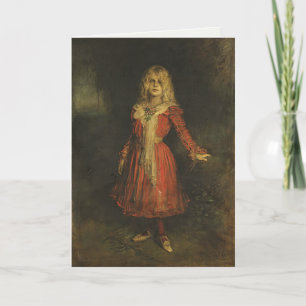 Tarjeta Carta de bienvenida con pintura de Franz von Lenba