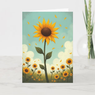Tarjeta Carta de Campo de Flor de Radiancia