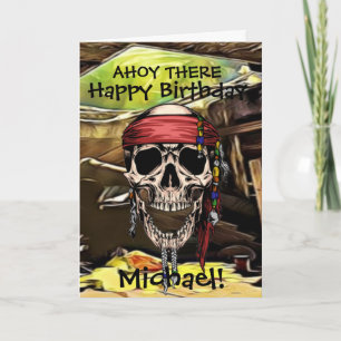Tarjeta Carta de cañón del barco fantasma de la calavera p