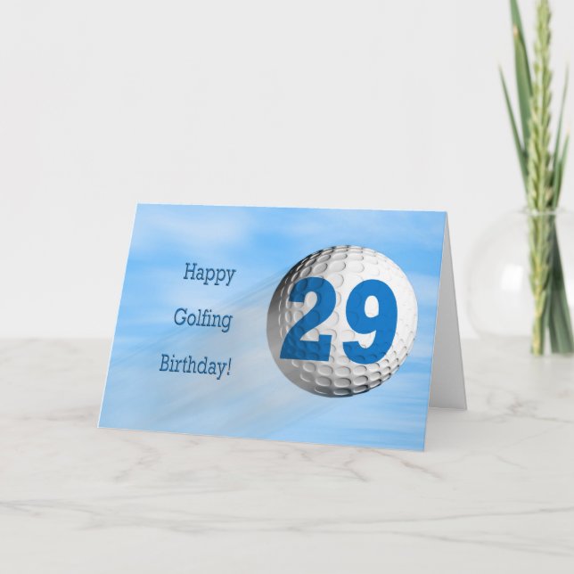 Tarjeta carta de golf de 29 años (Anverso)