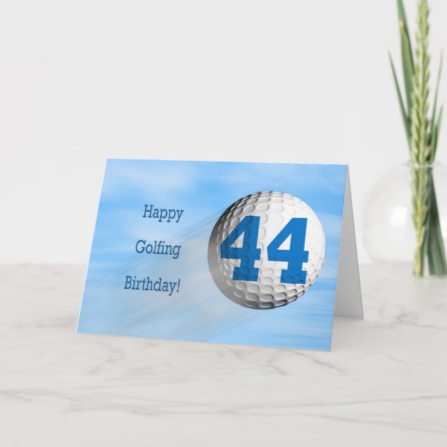 Tarjeta carta de golf de 44 años (Anverso)