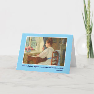 Tarjeta Carta de Jane Austen