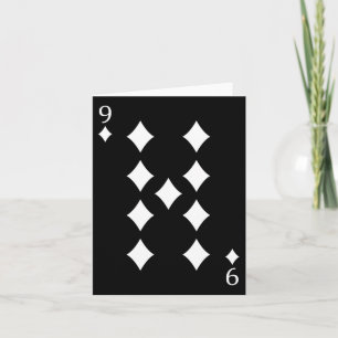 Tarjeta Carta de juego de póquer de diamantes nueve (9)