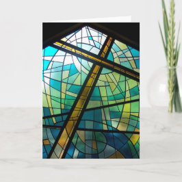 Tarjeta Carta de la Iglesia del Cristal Manchado de la Cru