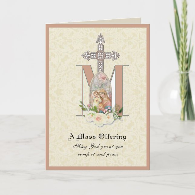 Tarjeta Carta de la Virgen María de la Simpatía Católica (Anverso)