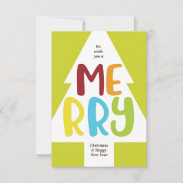 Tarjeta Carta de Navidades colorida y alegre.