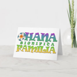 Tarjeta Carta de Ohana Blank