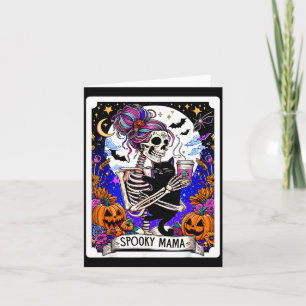Tarjeta Carta de Tarot de Mama Espeluznante Halloween Mama