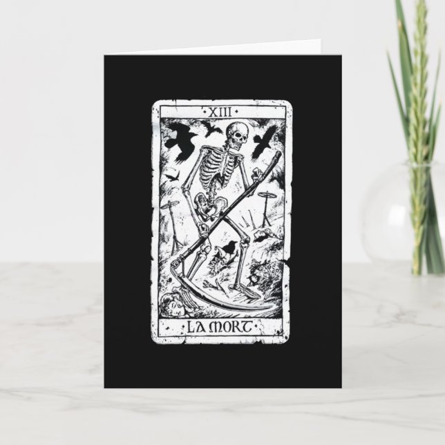 Tarjeta Carta de tarot de Mort del La (Anverso)