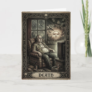 Tarjeta Carta de Tarot de Muerte Boomer WW3 Meme