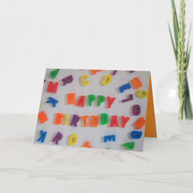 Tarjeta Carta Magnets Birday Card (Anverso)
