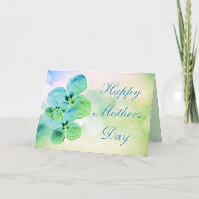 Tarjeta Carta pacífica del Día de la Madre Floral (Anverso)