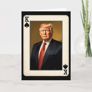Tarjeta Carta Rey Trump - Donald Trump Presidencial Único