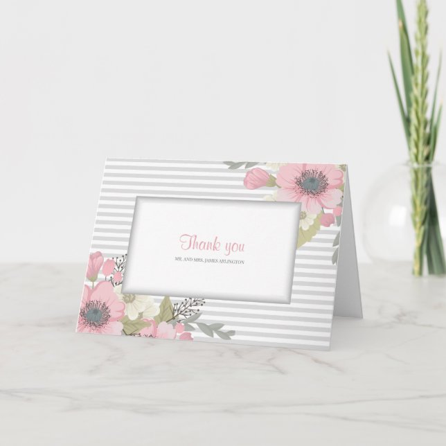 Tarjeta Cartas de agradecimiento plegadas por fotos de dog (Anverso)