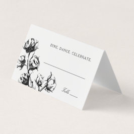 Tarjeta Cartas de asiento del Boda de dibujo de la planta 