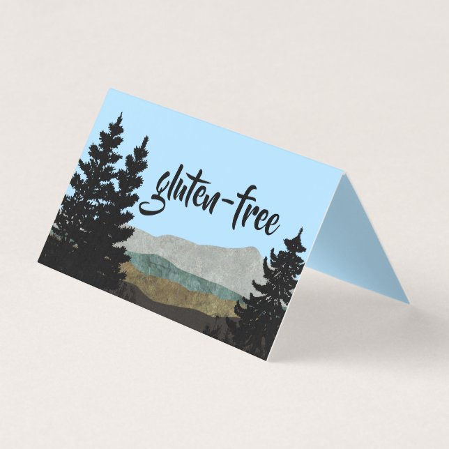 Tarjeta Cartas de carpas de mesa de comida de pinos rusos  (Anverso)