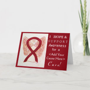 Tarjeta Cartas de causas de la cinta de Personalizado de l