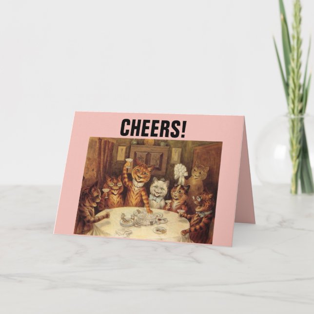 TARJETA CARTAS DE CELEBRACIÓN DE AÑOS NUEVOS DE LOUIS WAIN (Anverso)