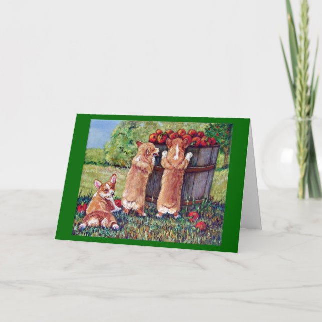 Tarjeta Cartas de Corgi galés de Pembroke (Anverso)