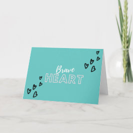 Tarjeta Cartas de cuidado - Corazón valiente