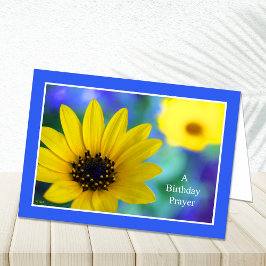 Tarjeta Cartas de cumpleaños cristianas: una oración de cu