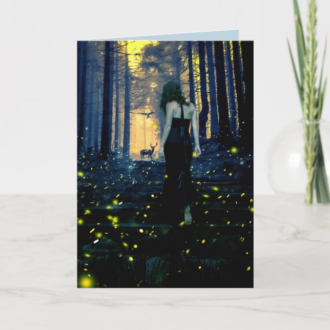 TARJETA CARTAS DE CUMPLEAÑOS DE LUZ DE INFLUENCIA PARA ELL (Anverso)