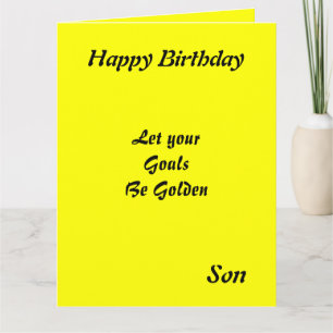 Tarjeta Cartas de cumpleaños motivacionales para los niños