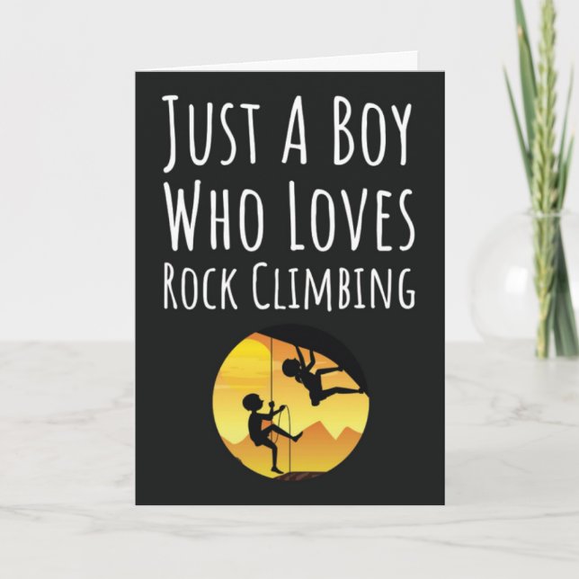 Tarjeta Cartas De Escalada De Rock Cutáneo Para Niños (Anverso)