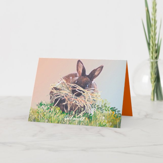 Tarjeta Cartas de felicitación de conejo conejo conejo cum (Anverso)