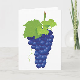 Tarjeta Cartas de felicitación de un grupo de uvas