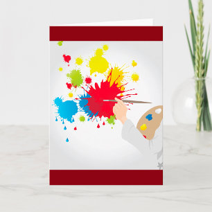 Tarjeta Cartas de felicitación pintadas por artistas