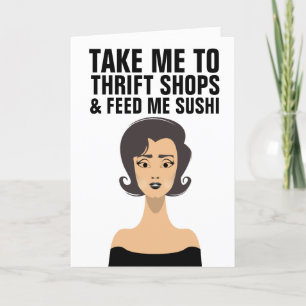 TARJETA CARTAS DE FUNNY DE LA TIENDA TACO THRIFT ROMANCE R