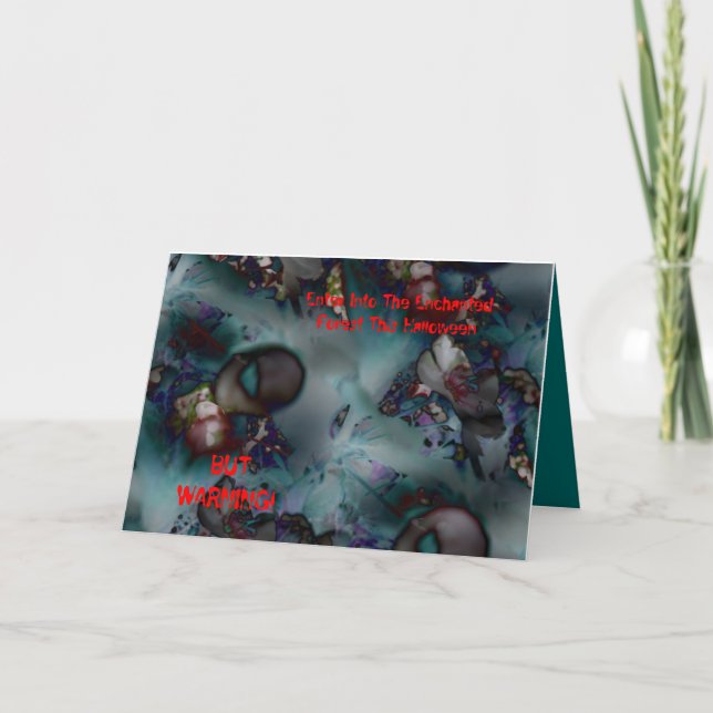 Tarjeta Cartas de Halloween encantadoras (Anverso)