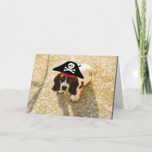 Tarjeta Cartas de Hound de Pirate Bassett