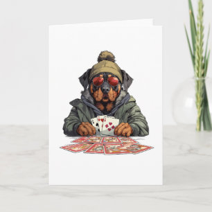 Tarjeta Cartas de juego de perros Rottweiler